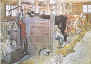 Johana feji a teheneket alkotó: Carl Larsson
